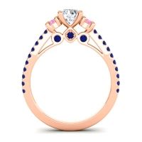 Ornate Three Stone Navan Ring