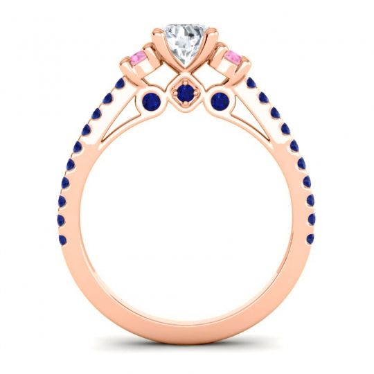 Ornate Three Stone Navan Ring