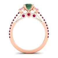 Ornate Three Stone Navan Ring