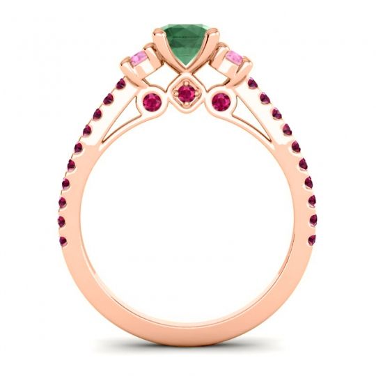 Ornate Three Stone Navan Ring