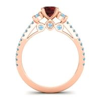 Ornate Three Stone Navan Ring