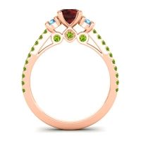 Ornate Three Stone Navan Ring