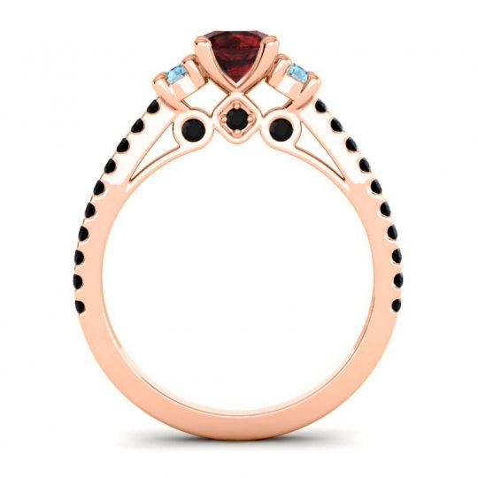 Ornate Three Stone Navan Ring