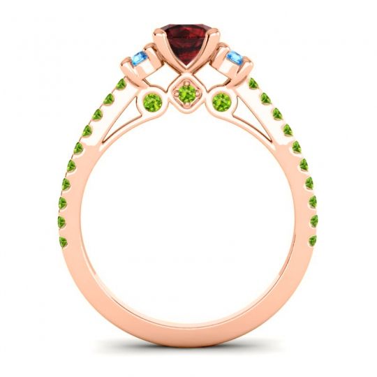 Ornate Three Stone Navan Ring