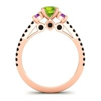 Ornate Three Stone Navan Ring