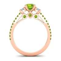 Ornate Three Stone Navan Ring