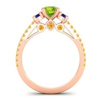 Ornate Three Stone Navan Ring