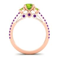 Ornate Three Stone Navan Ring