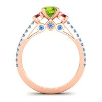 Ornate Three Stone Navan Ring