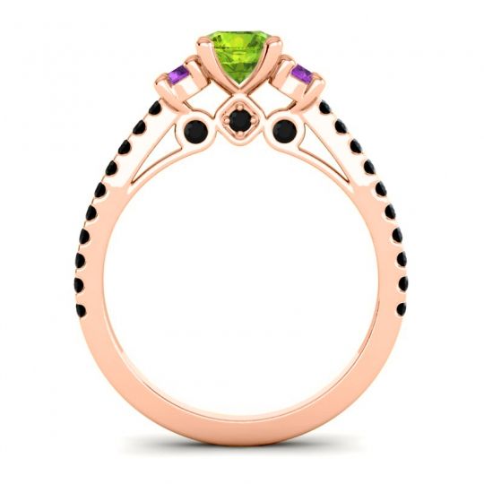 Ornate Three Stone Navan Ring