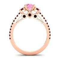 Ornate Three Stone Navan Ring