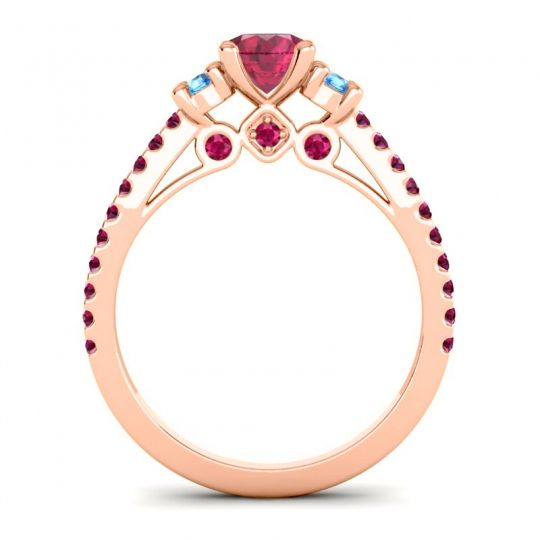 Ornate Three Stone Navan Ring