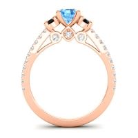 Ornate Three Stone Navan Ring