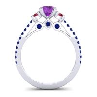 Ornate Three Stone Navan Ring