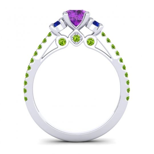 Ornate Three Stone Navan Ring