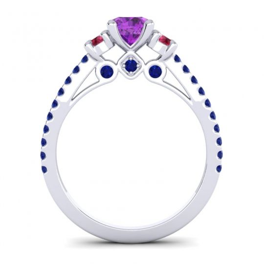 Ornate Three Stone Navan Ring