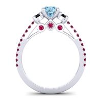 Ornate Three Stone Navan Ring