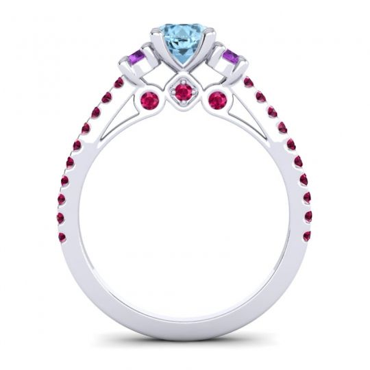 Ornate Three Stone Navan Ring