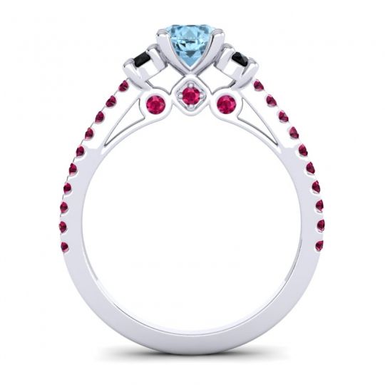 Ornate Three Stone Navan Ring