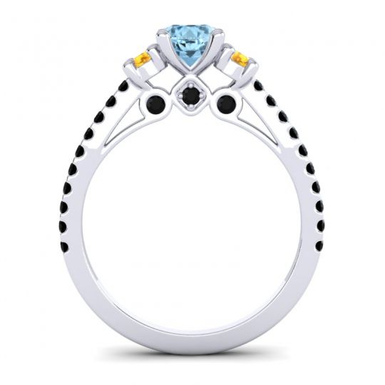 Ornate Three Stone Navan Ring