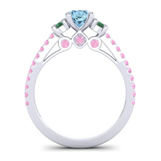 Ornate Three Stone Navan Ring