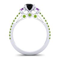 Ornate Three Stone Navan Ring