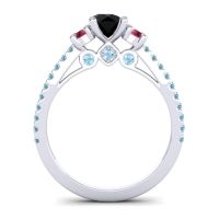 Ornate Three Stone Navan Ring