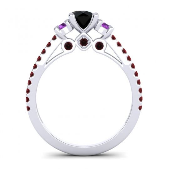 Ornate Three Stone Navan Ring