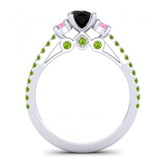 Ornate Three Stone Navan Ring