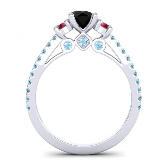 Ornate Three Stone Navan Ring