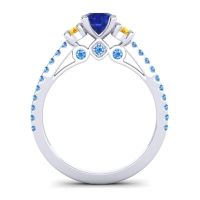 Ornate Three Stone Navan Ring