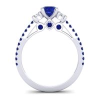 Ornate Three Stone Navan Ring