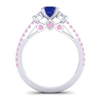 Ornate Three Stone Navan Ring