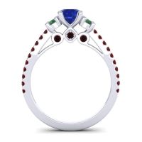 Ornate Three Stone Navan Ring