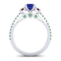Ornate Three Stone Navan Ring