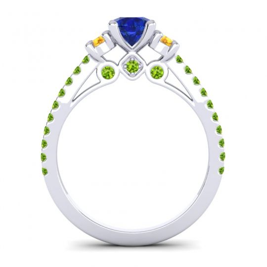 Ornate Three Stone Navan Ring