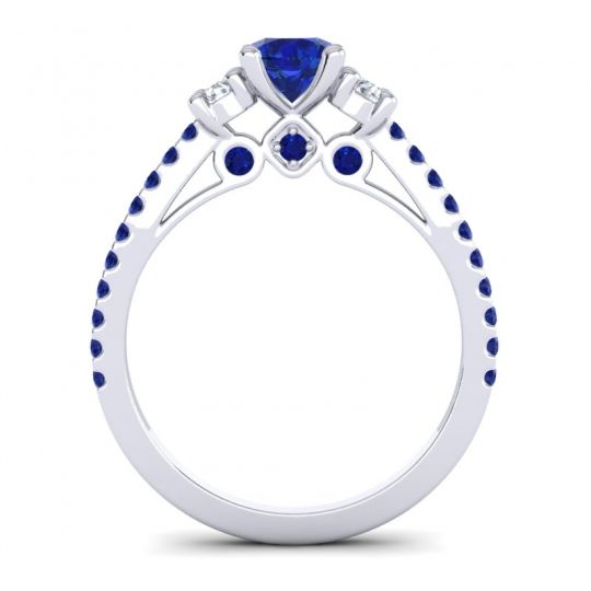 Ornate Three Stone Navan Ring