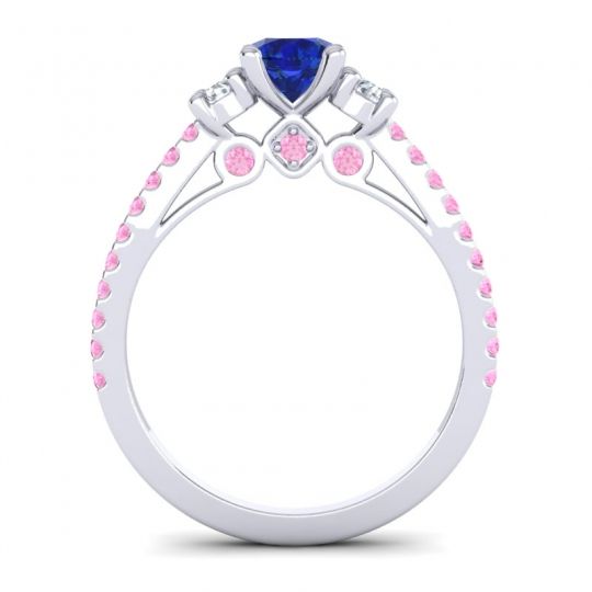 Ornate Three Stone Navan Ring