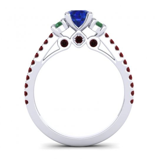 Ornate Three Stone Navan Ring