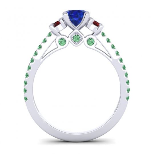 Ornate Three Stone Navan Ring