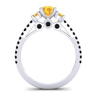 Ornate Three Stone Navan Ring