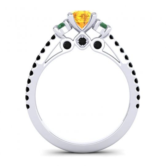 Ornate Three Stone Navan Ring