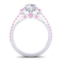 Ornate Three Stone Navan Ring