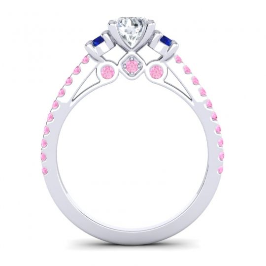 Ornate Three Stone Navan Ring