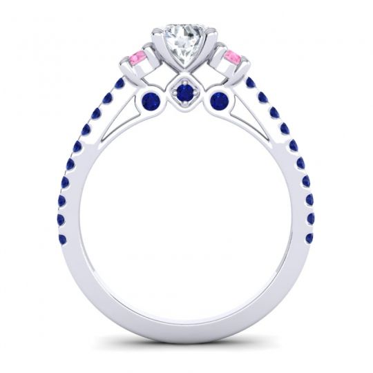 Ornate Three Stone Navan Ring
