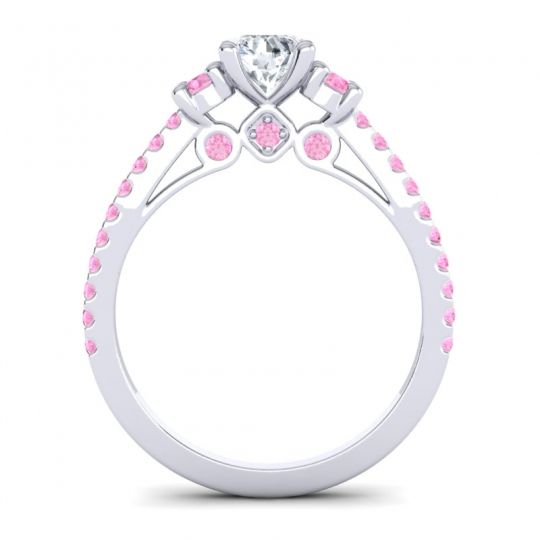 Ornate Three Stone Navan Ring