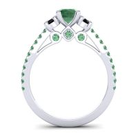 Ornate Three Stone Navan Ring