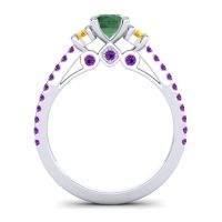Ornate Three Stone Navan Ring