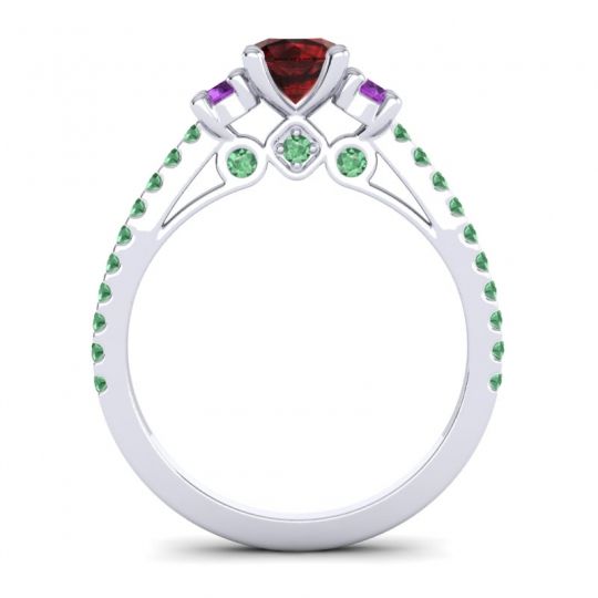 Ornate Three Stone Navan Ring