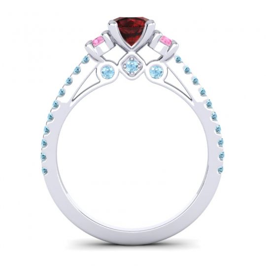 Ornate Three Stone Navan Ring